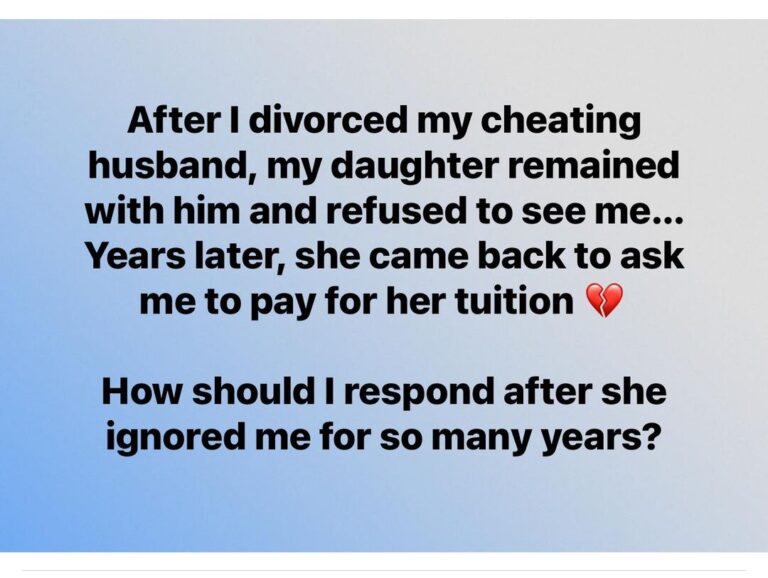 Teen daughter disowns mother in favor of cheating dad – years later she comes back begging