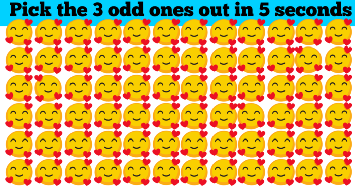 We Bet You Can’t Find The 3 Odd Ones Out In 5 Seconds.