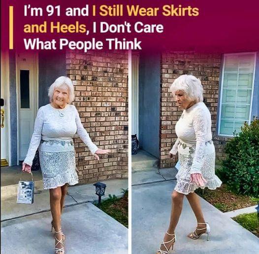 Rocking skirts and high heels, this lady is showing everyone that age is just a number. Comments flowed beneath her videos. Here’s what people told her 👇👇