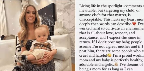 Paris Hilton just took a powerful stance against negative comments directed at her son. Find out what she said in her son’s defense 👇 Full story in the first comment.