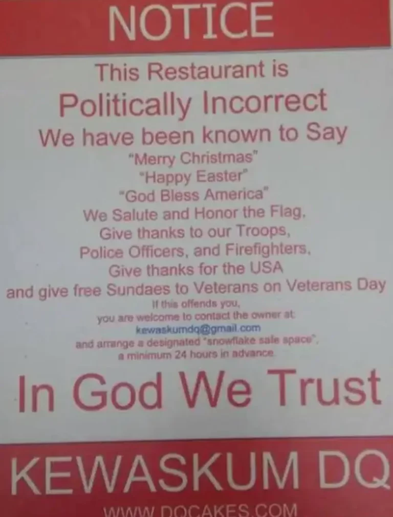 Wisconsin Dairy Queen Puts Up ‘Politically Incorrect’ Sign, Owner Stands By His Decision